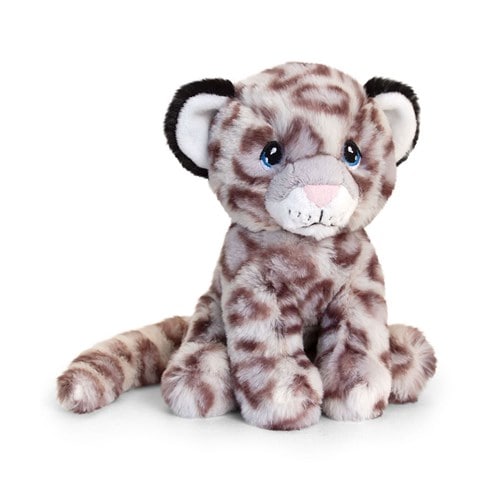 Peluche léopard des neiges 100% recyclée