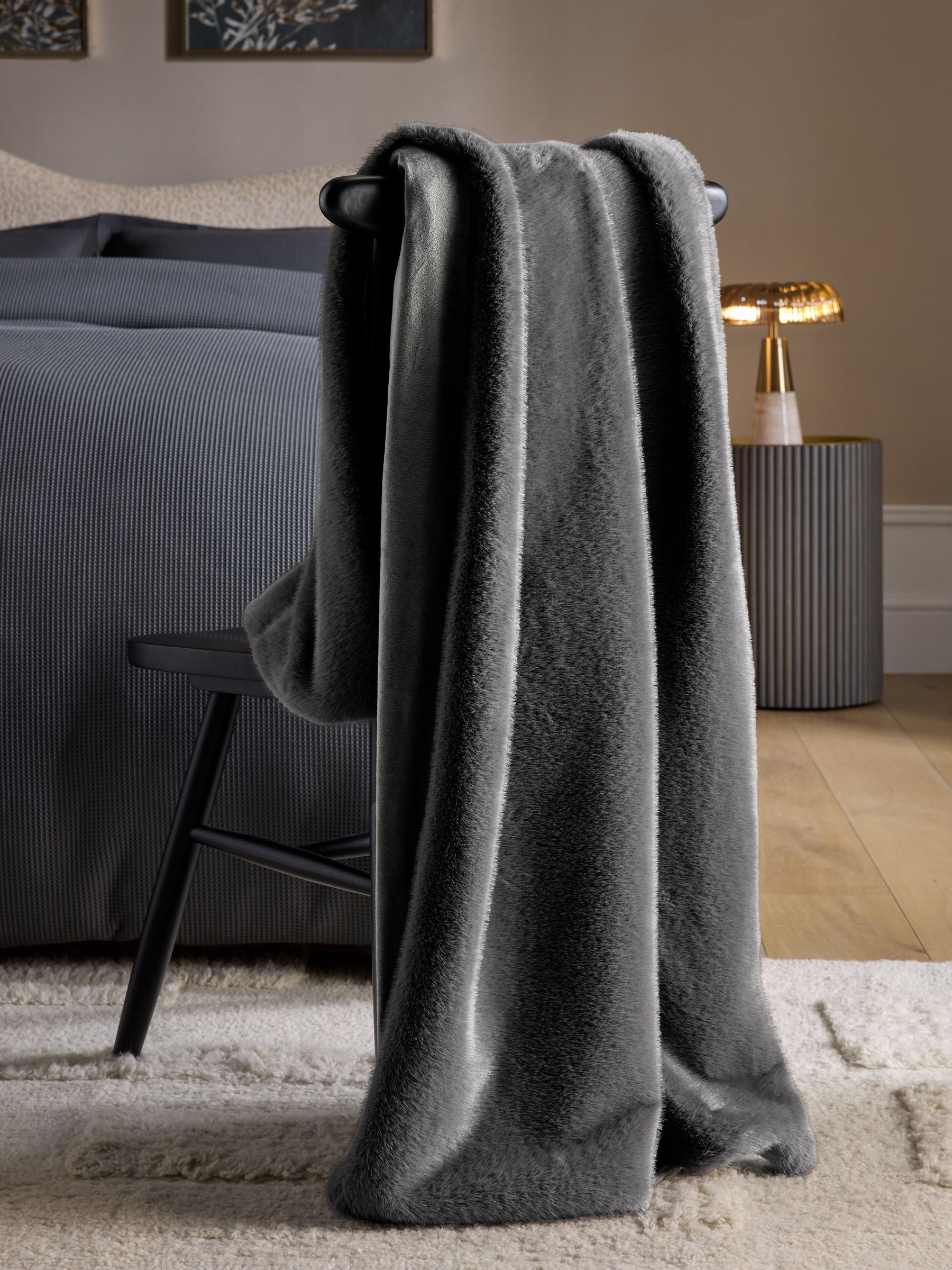 Luxe Plush Faux Fur Throw