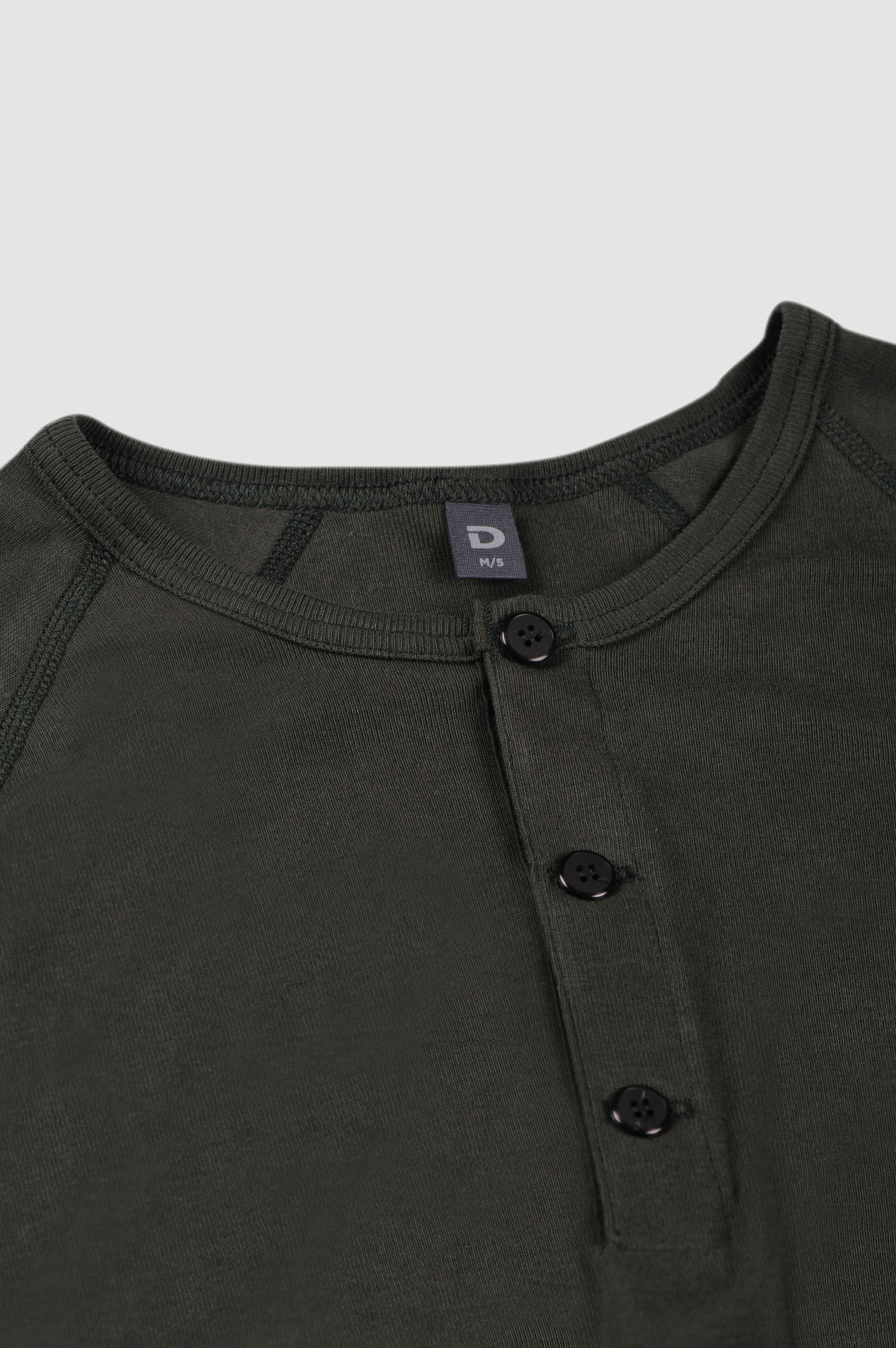 Shirt met knopen van katoen voor heren in Wit