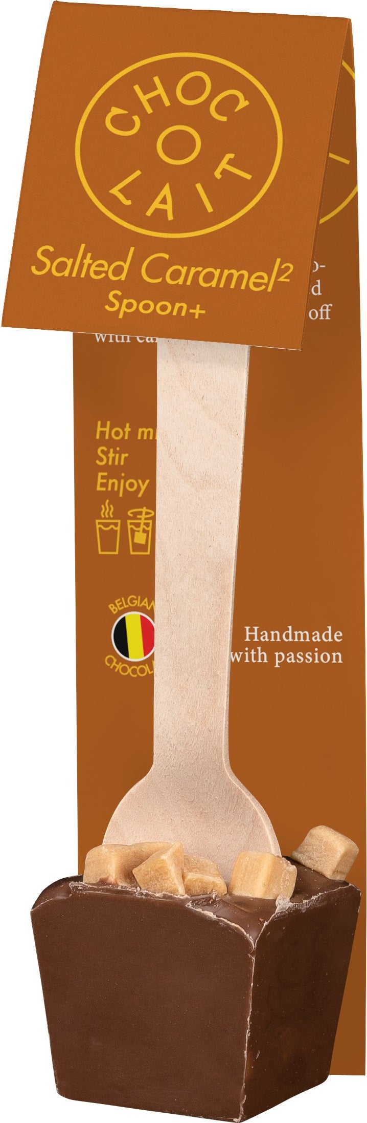 Choc-o-lait chocolademelk lepel dubbel karamel