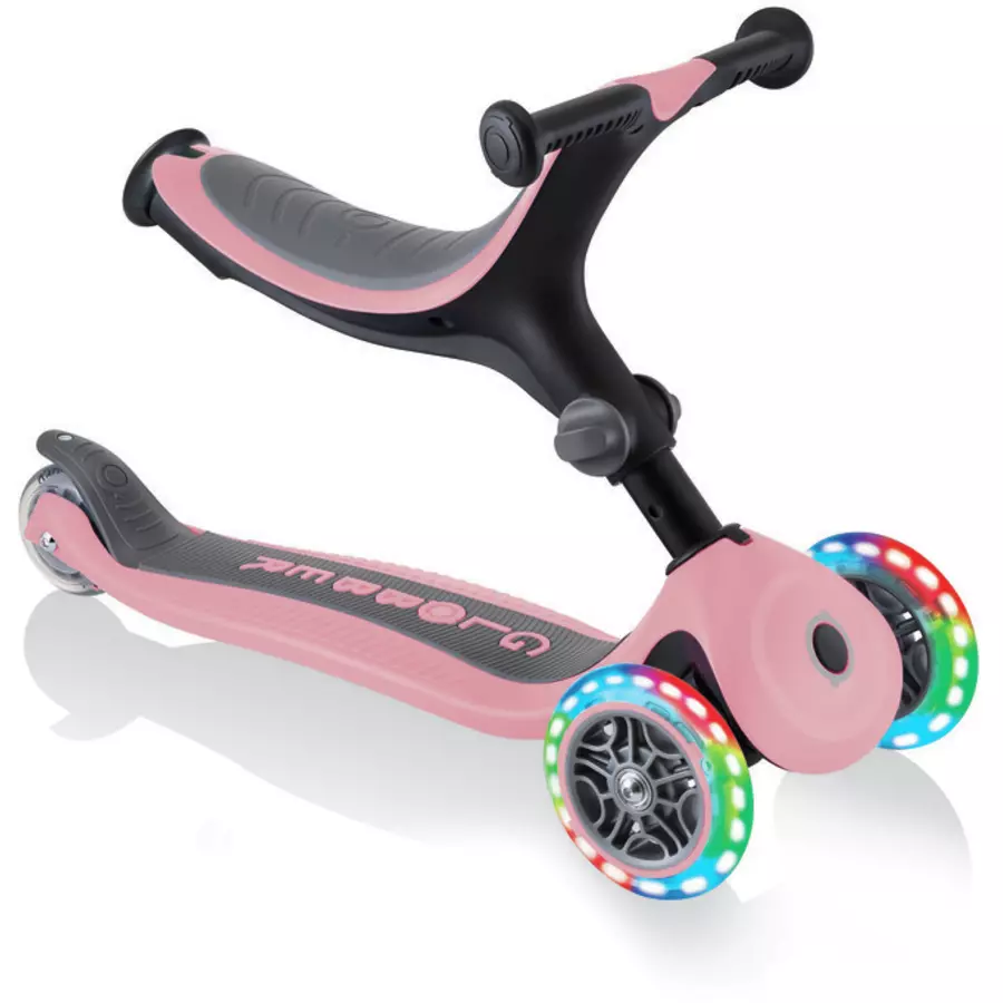 GLOBBER GO-UP 4-in-1 FOLDABLE LIGHTS pastellrosa - mit Leuchtrollen