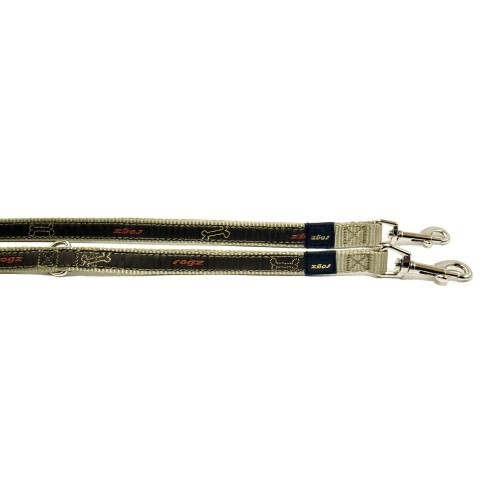 Guia dupla de nylon para patinete para cães, cor bronze.