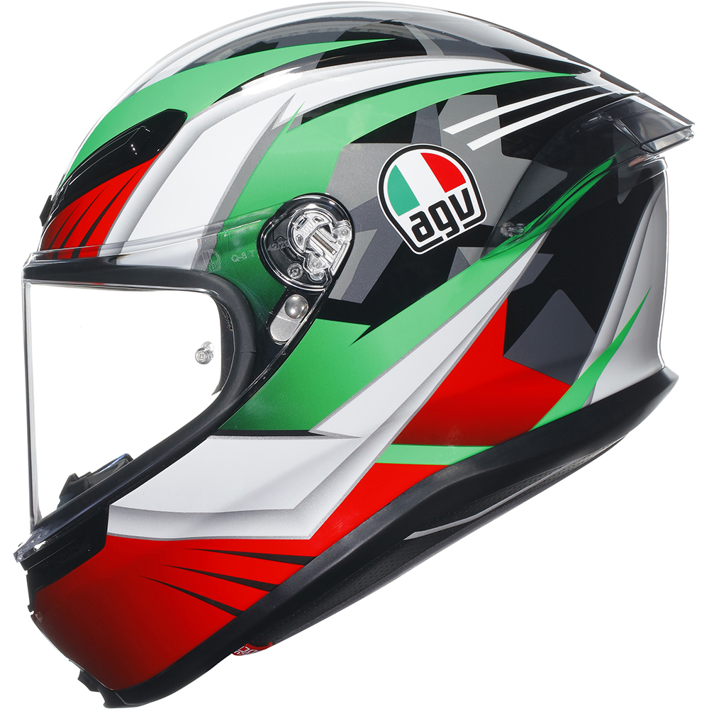 AGV - Casque K6 S Excite Vert / Blanc / Rouge