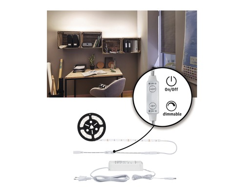 SimpLED Kant-en-klare stripset IP20 3 m 33W 3300 lm 4000 K 216 LED's met snoerdimmer 230/24V