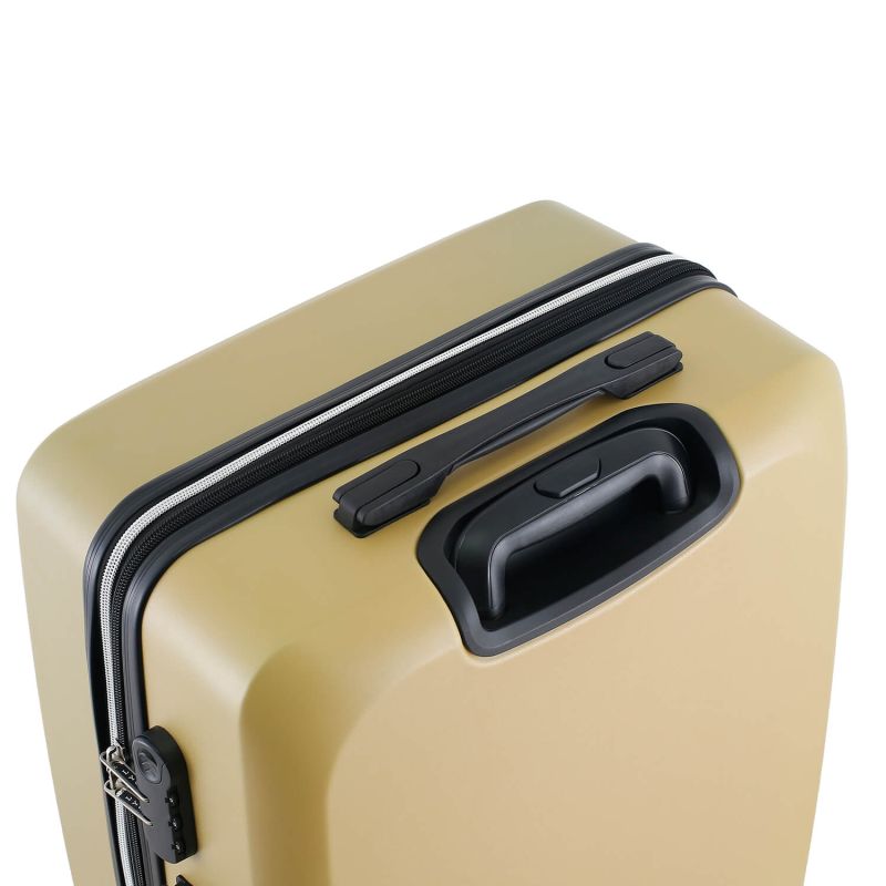 Lot de 3 valises rigides 377 Extensibles 55, 66 et 76 cm Moutarde