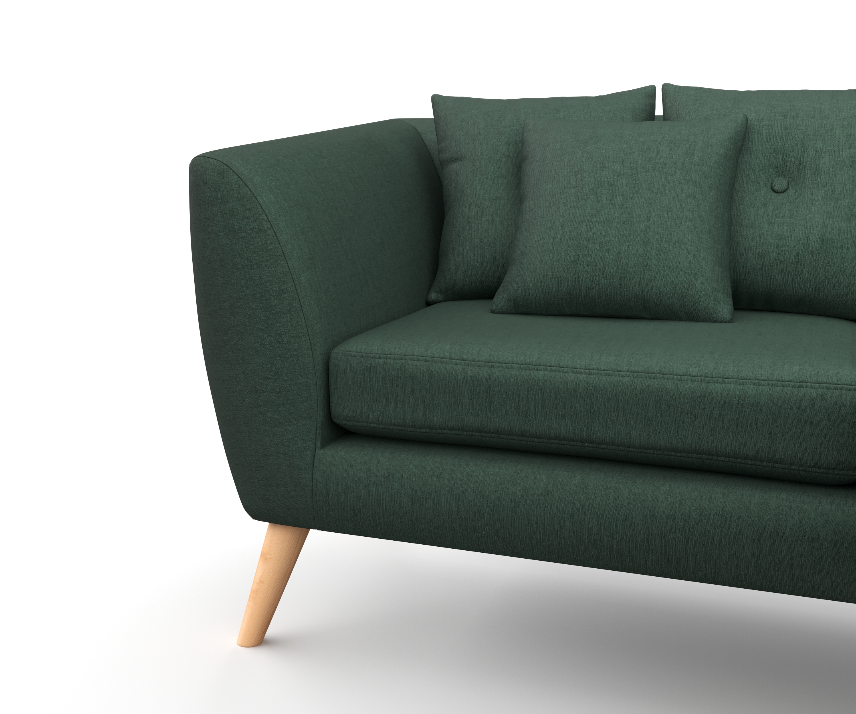 Ecksofa HAILY dunkelgrün