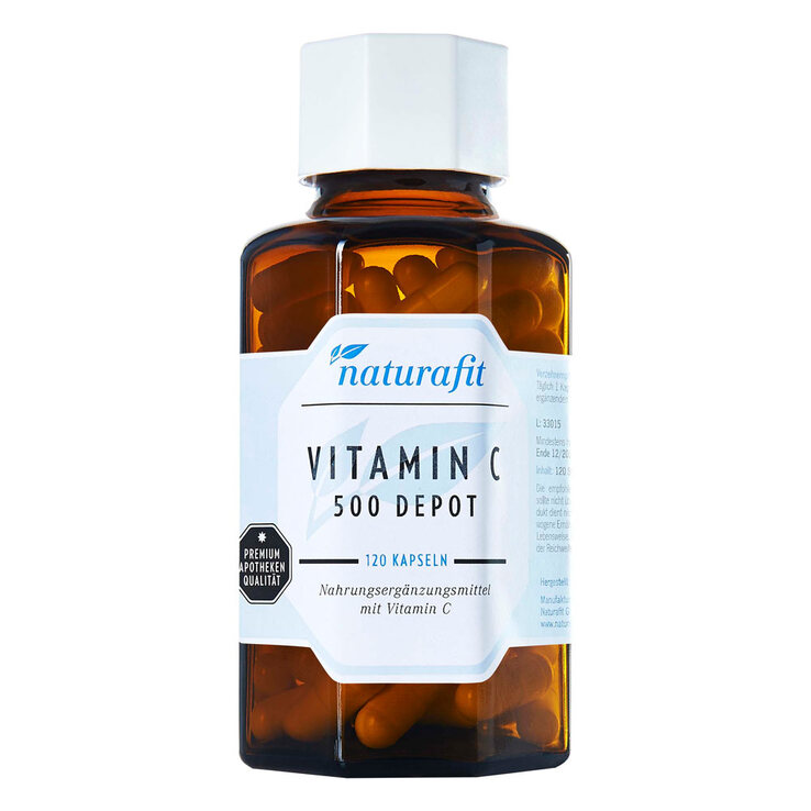 Naturafit Vitamin C 500 Depot Kapseln, 120 St