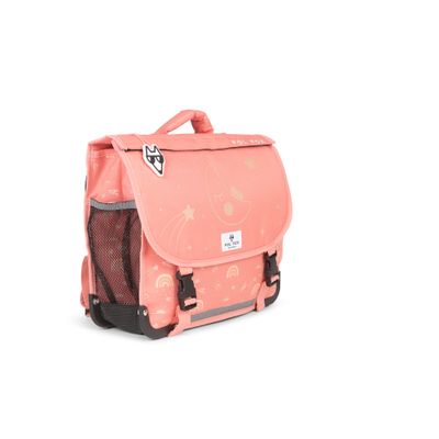 Cartable réversible Moonlight - 38 cm - 2 compartiments - rose - Pol Fox