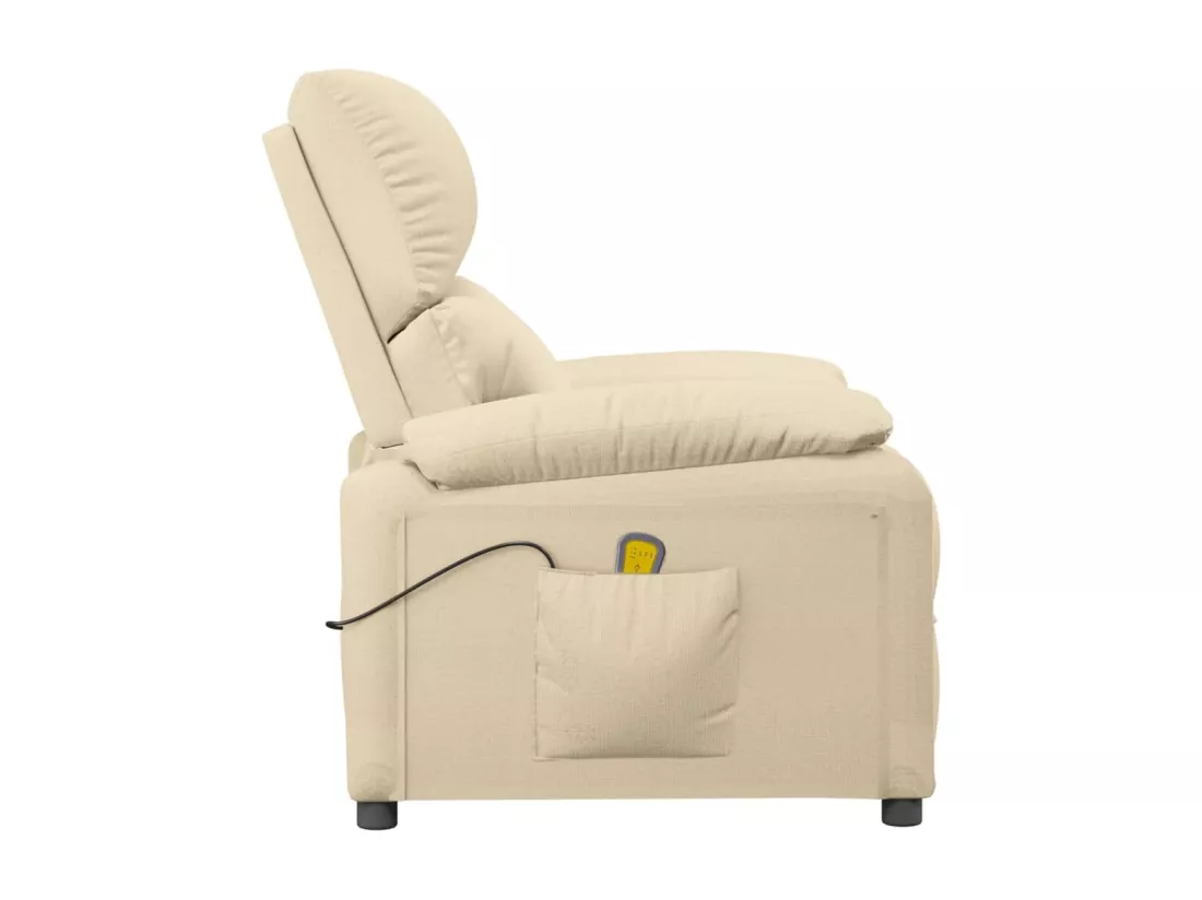 Fauteuil de massage Crème Tissu