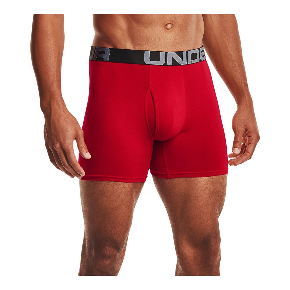 Under Armour CHARGED COTTON 6IN - Boxers x3 Homme red