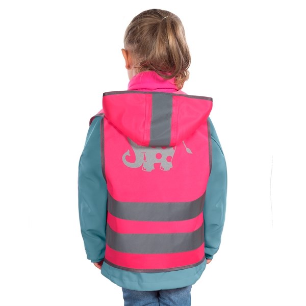 Sikkerhedsvest m. Hætte Pink - REER → Luksusbaby.dk