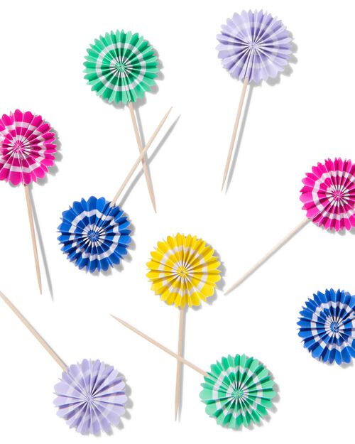 bâtonnets de cocktail éventails - lot de 15