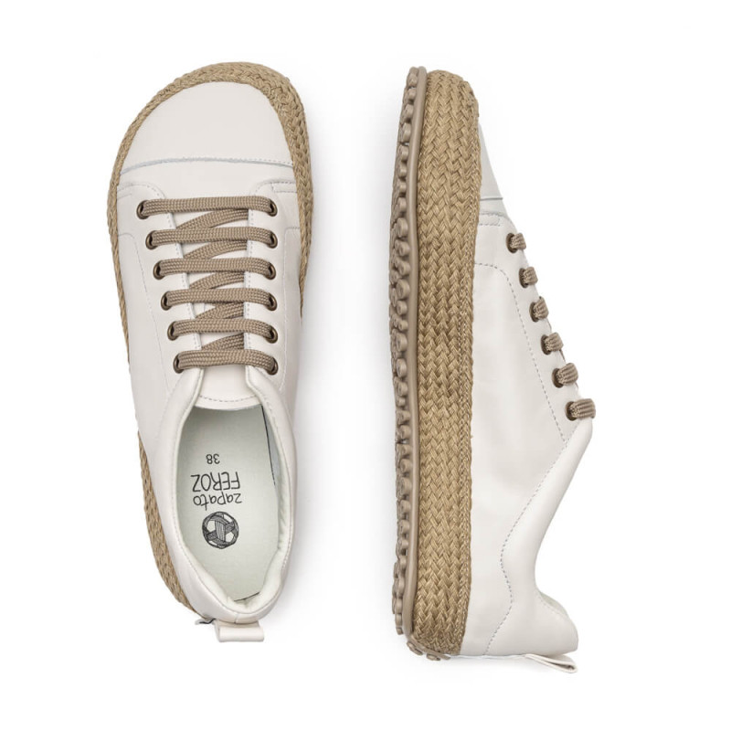 Zapato feroz Zapato Feroz Adulte Jerica Cuerda Blanc