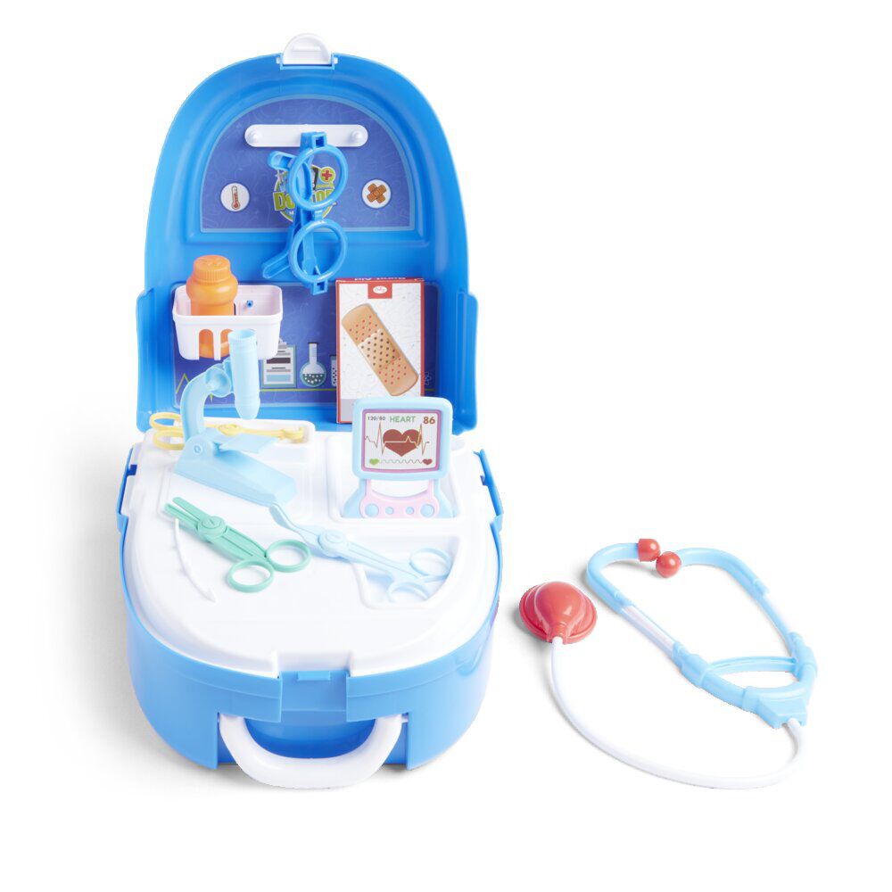Sac à dos jouet enfant docteur 17 pièces