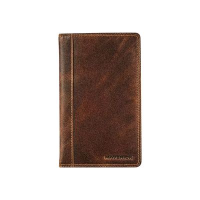 Agenda de poche Maverick Original - 1 semaine sur 2 pages - 9 x 16 cm - brun - Brepols