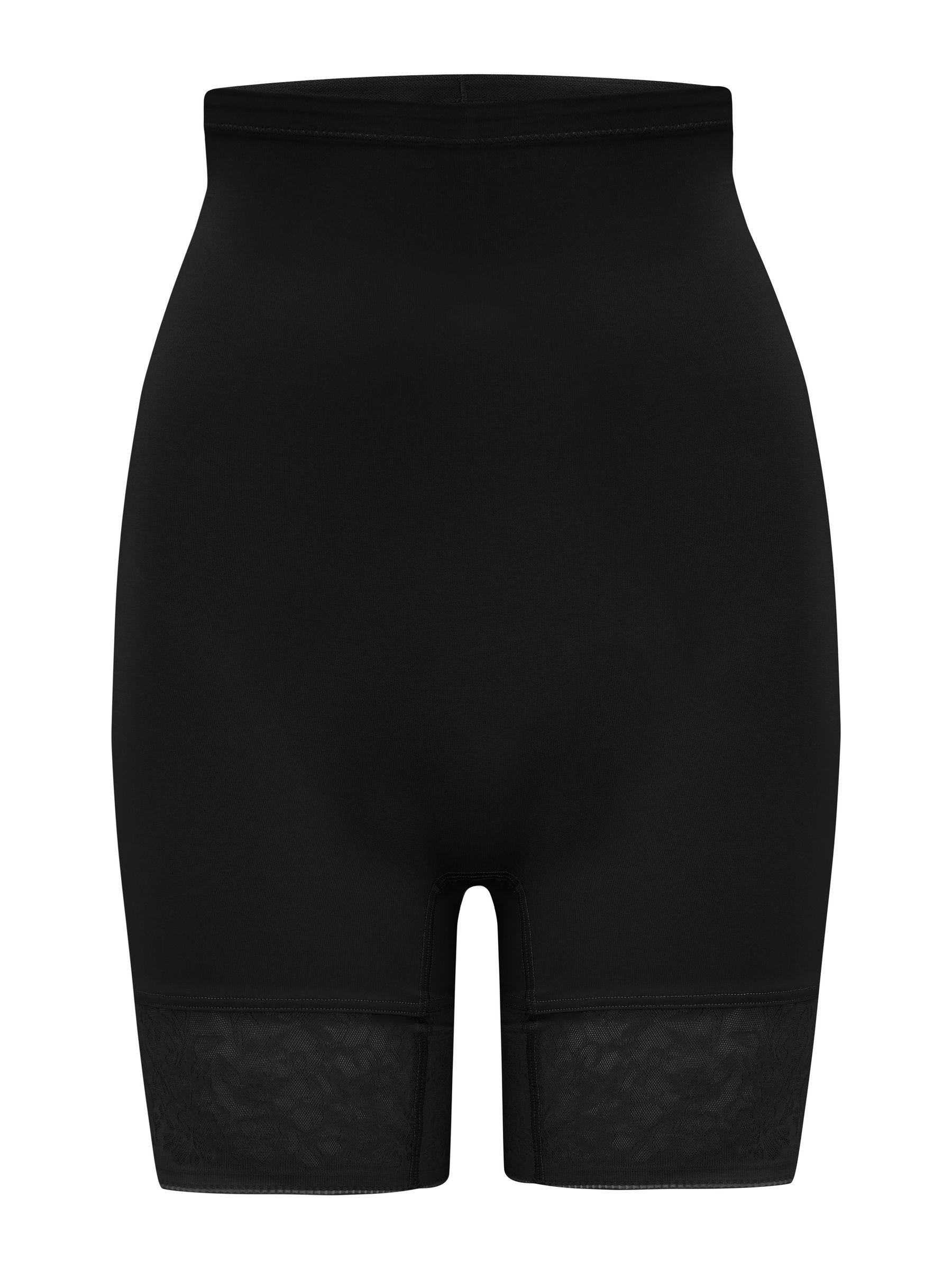 Zwart - Pour Moi Effortless Tummy Control Thigh Slimmer Shapewear