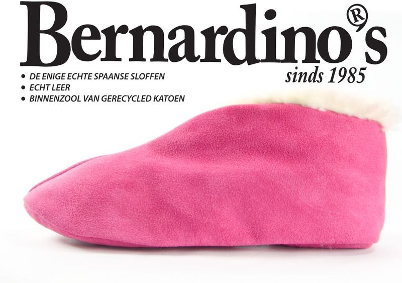 Bernardino - Spaanse Sloffen - Roze - 100% Kwaliteits Suede