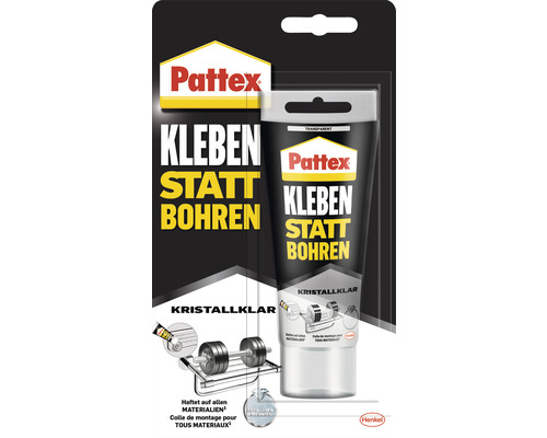 Pattex lijmen in plaats van boren kristalhelder 90 g