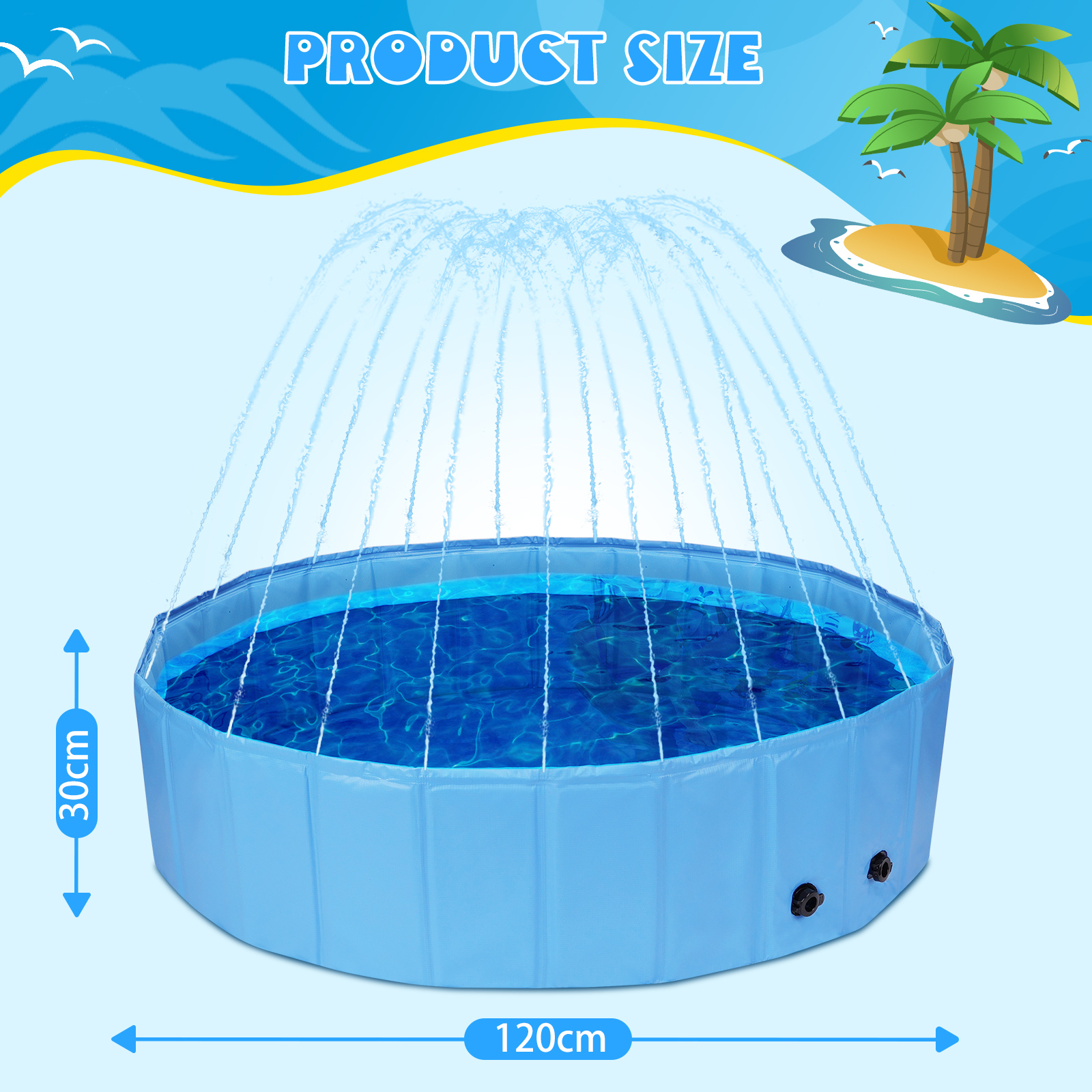 Banheiras para cães Nobleza Swimming Pool com aspersor
