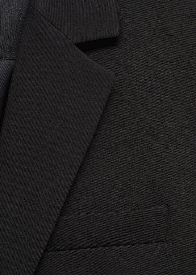 MANGO Fitted suit jacket Black