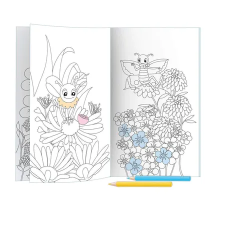 Trötsch Malbuch Wiesenfreunde mit Stickern