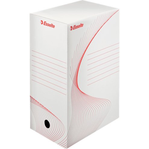 Boite archives esselte boxy dos 150mm coloris blanc lot 5