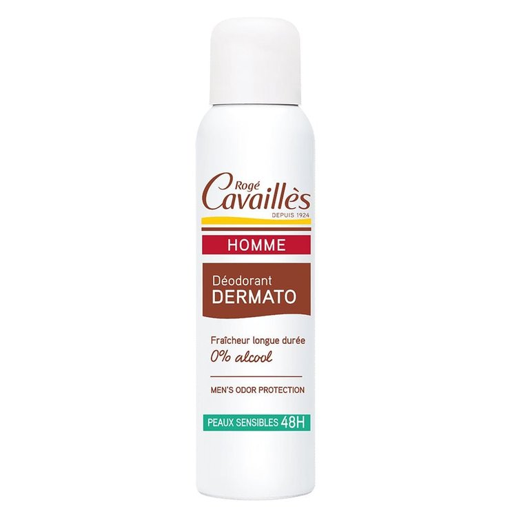 Déodorant 48h Homme 150 ml Dermato Spray 0% alcool roge-cavailles