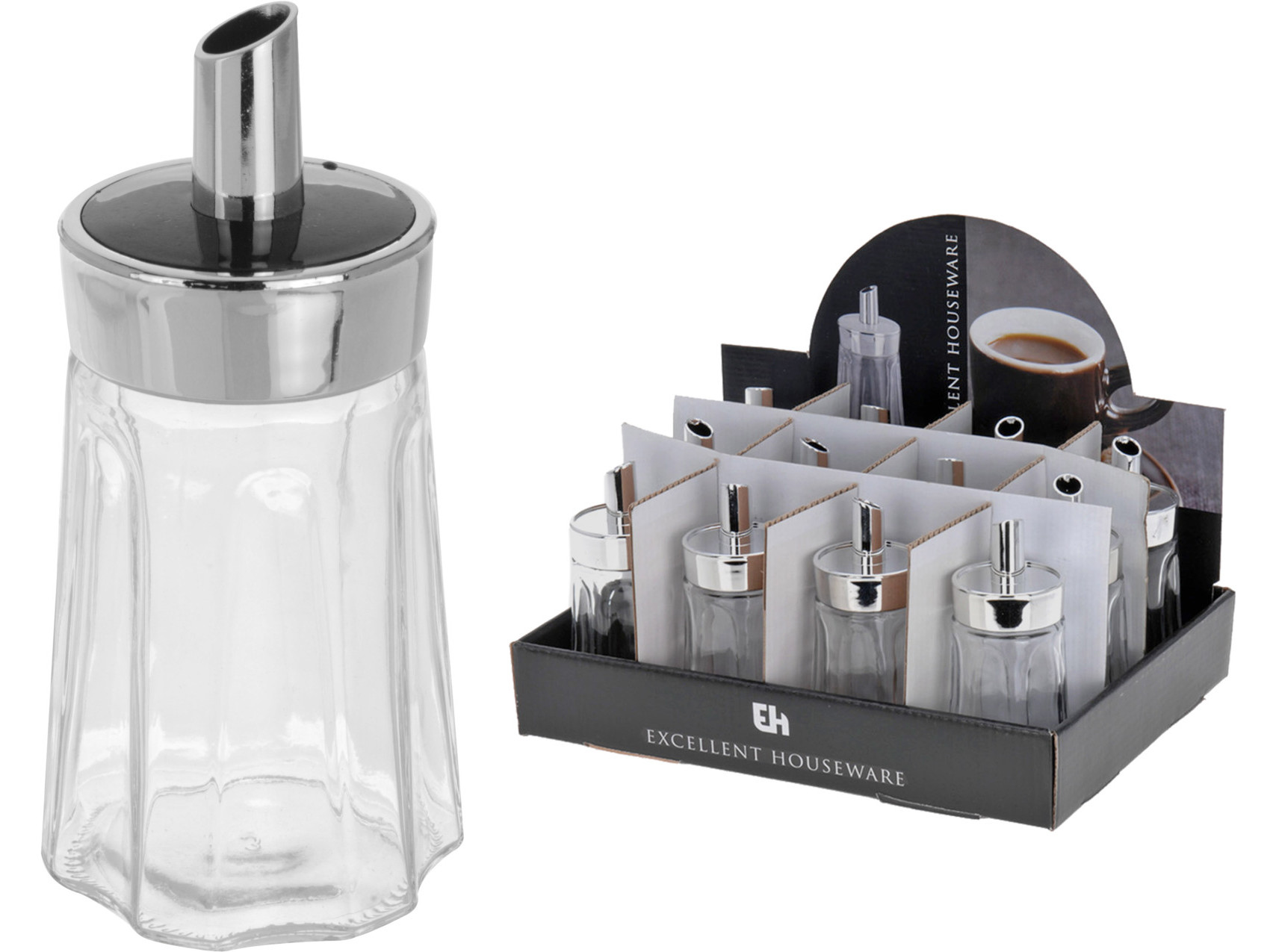 DISPENSADOR AÇUCAR HOUSEWARE VIDRO 175ML