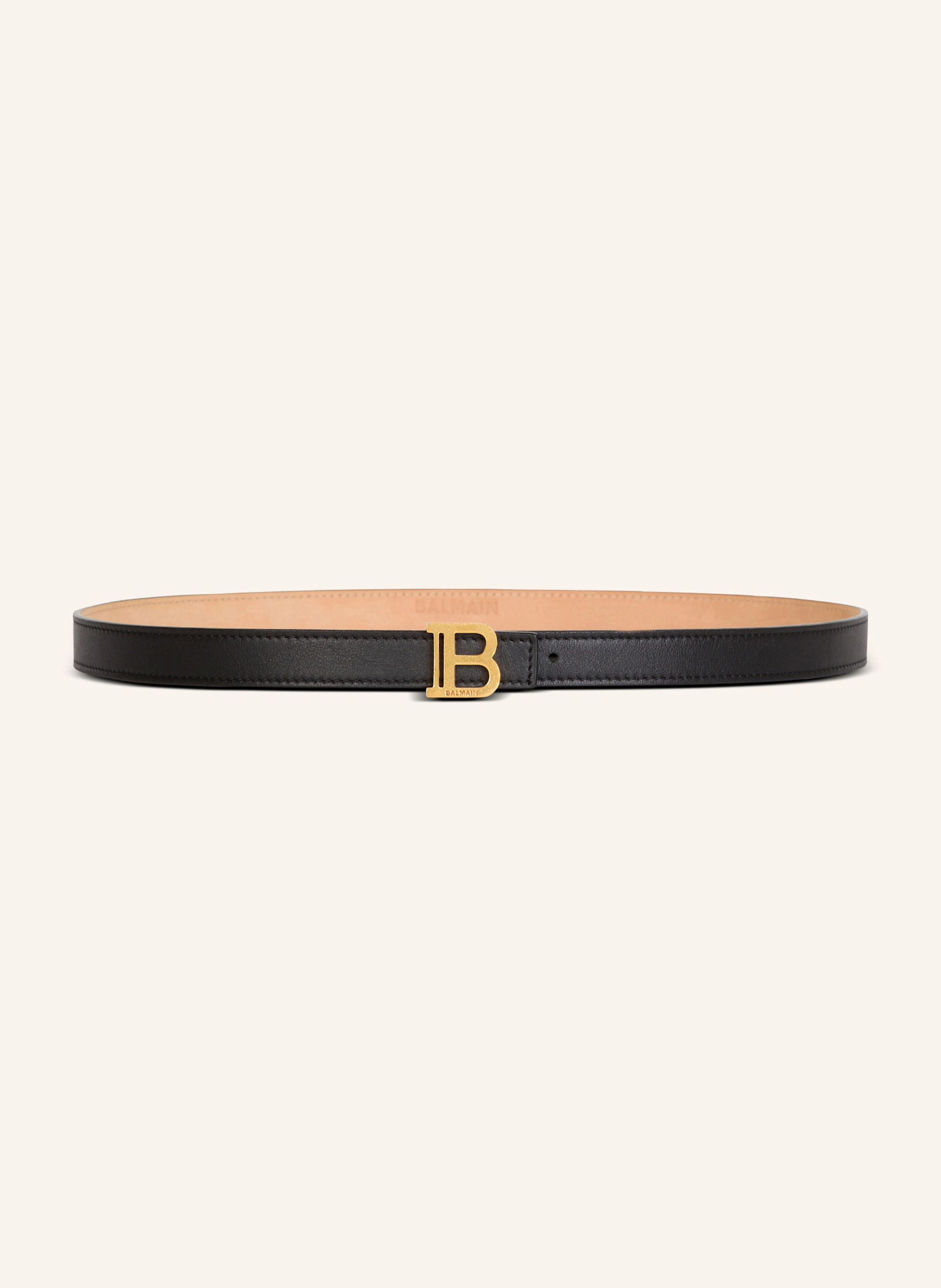 BALMAIN Schmaler Gürtel B-Belt aus Kalbsleder