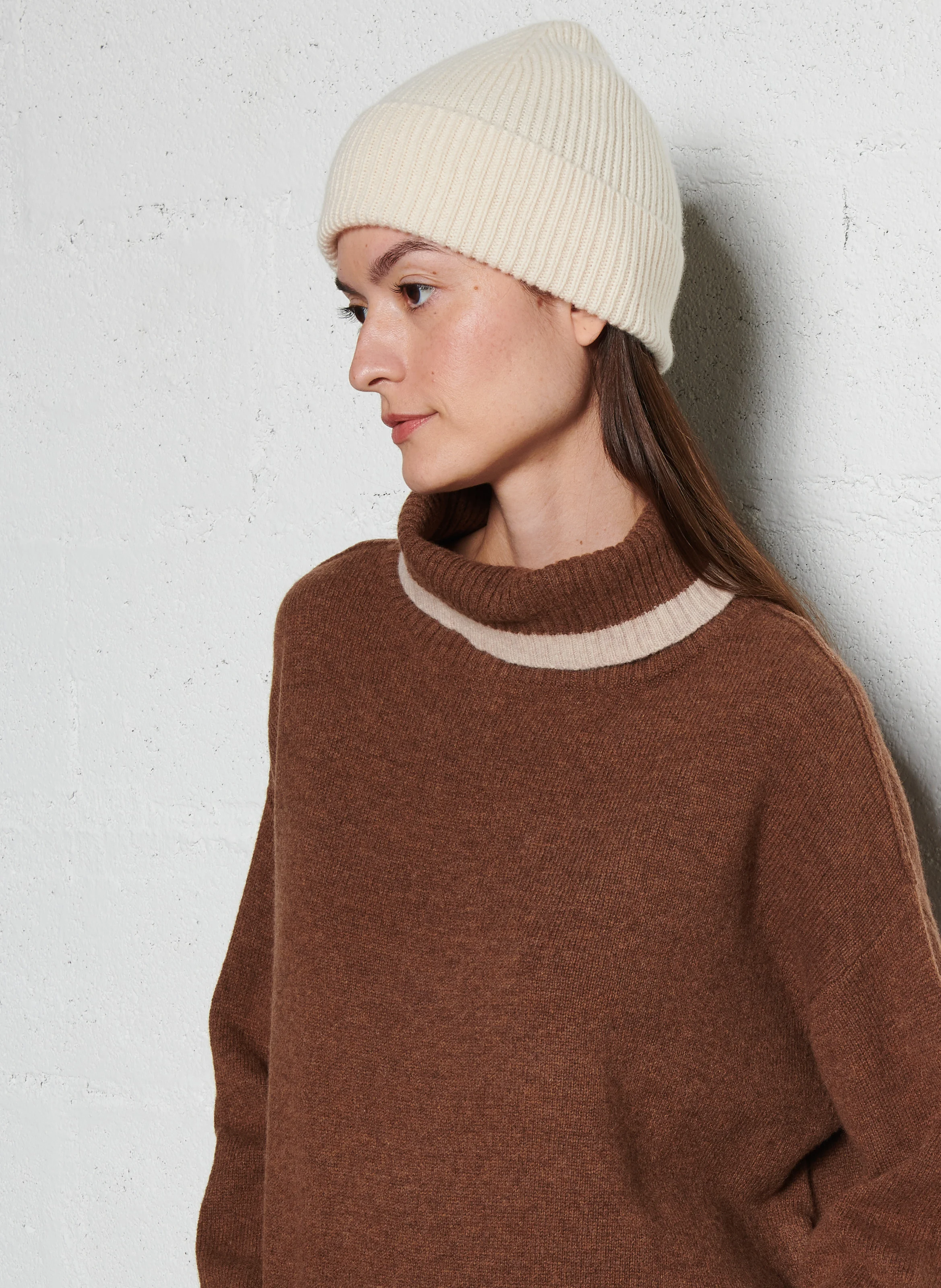 Bonnet en cachemire | Blanc