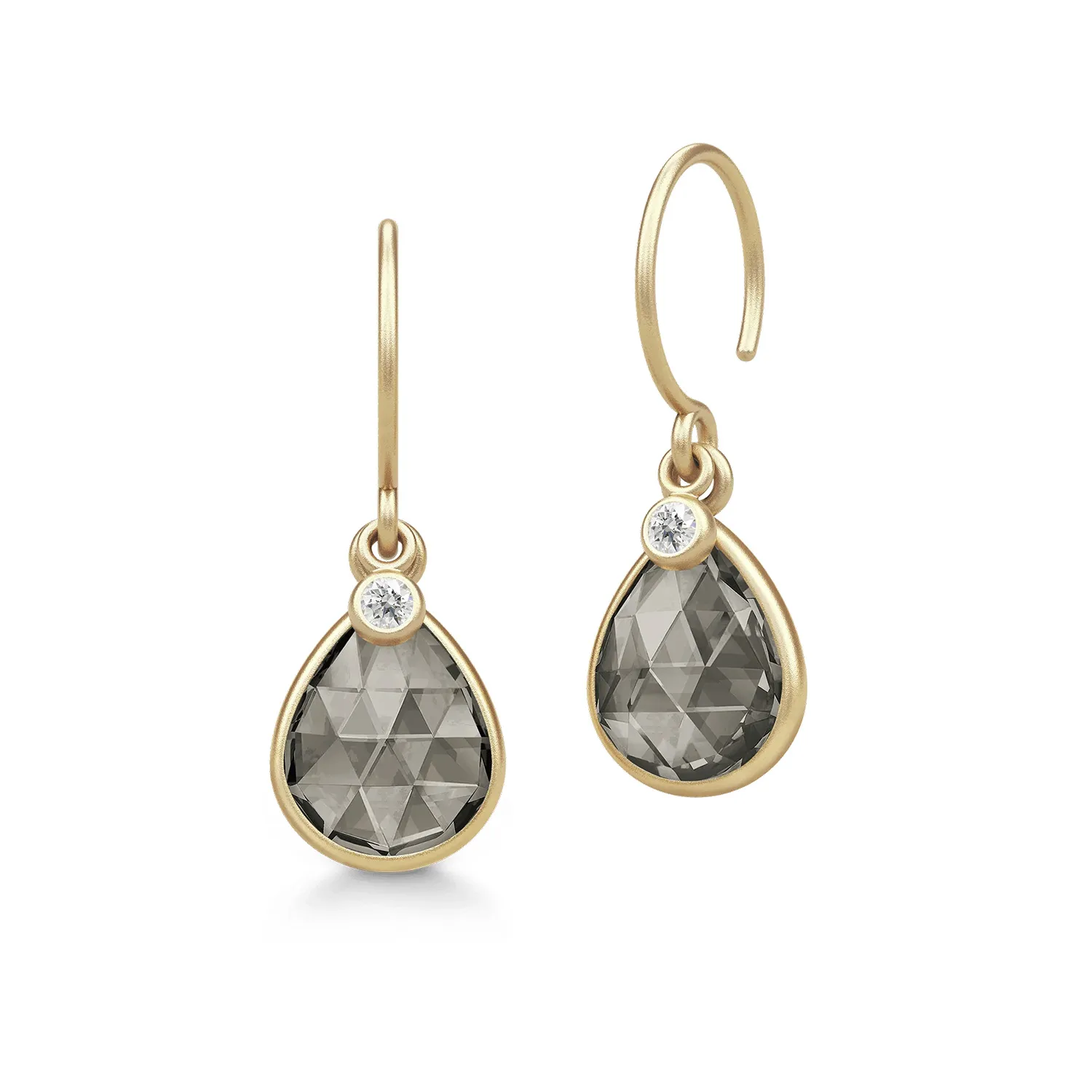Julie Sandlau Leela Earrings Smokey Øreringe 22 kt. Forgyldt Sølv HKS750GDSMCRCZ