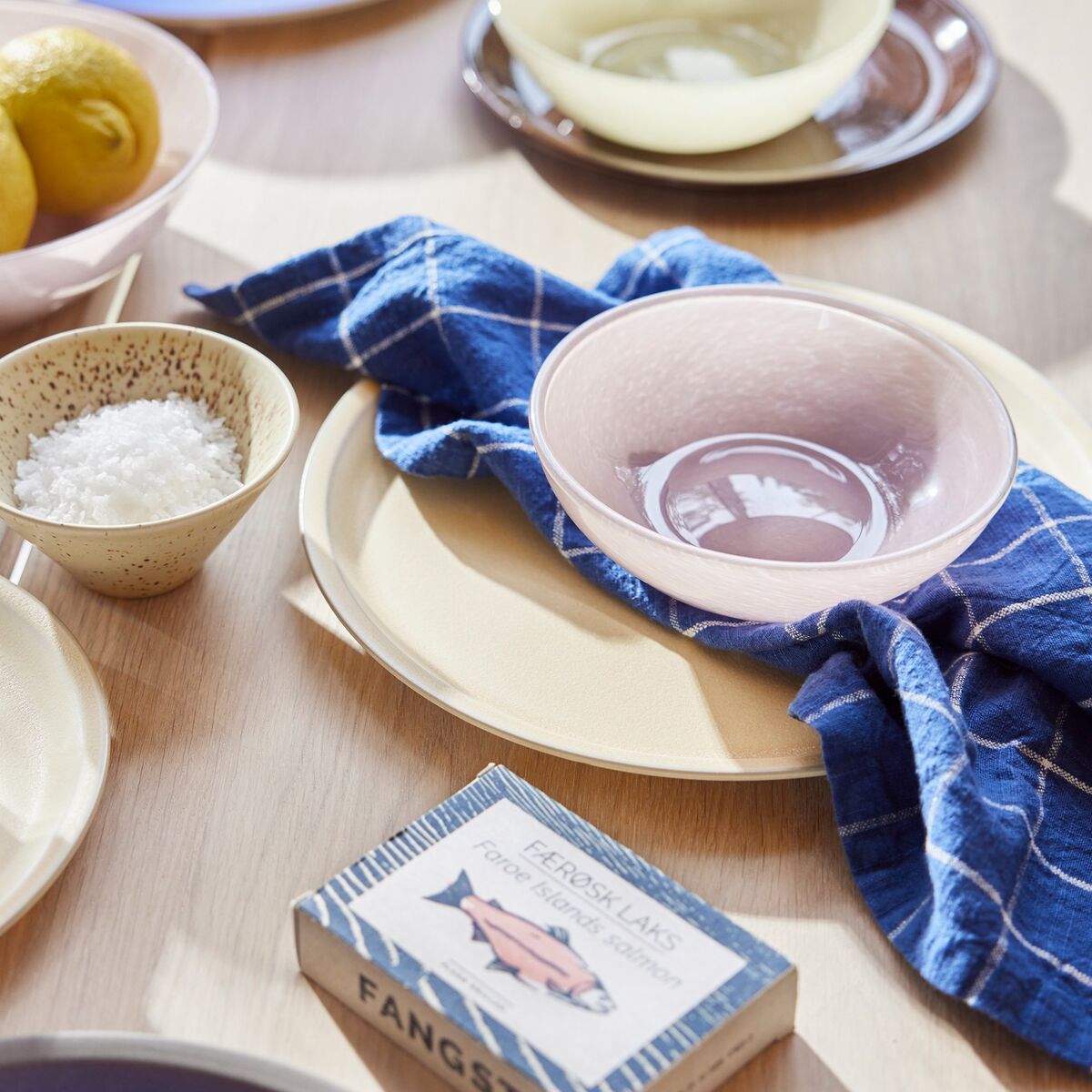Yuka tallerken 2-pack, butter