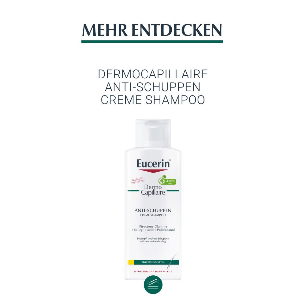 Eucerin DermoCapillaire Anti-Schuppen Gel Shampoo – Haarpflege bei fettigen Schuppen & juckender Kopfhaut - Jetzt 3€ sparen mit Code 
