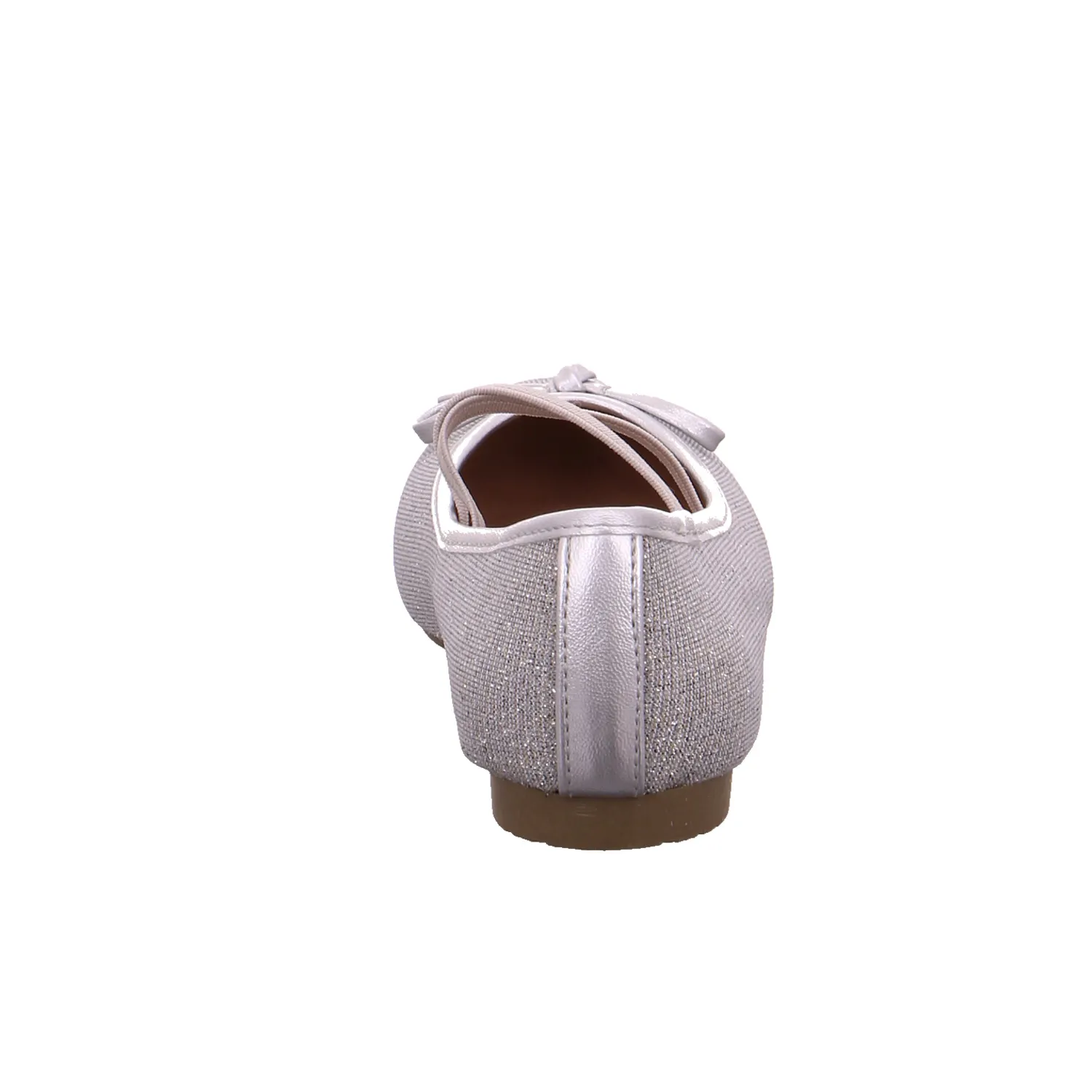 INDIGO Mädchen-Ballerina Silber Lederimitat  Festlicher Schuh