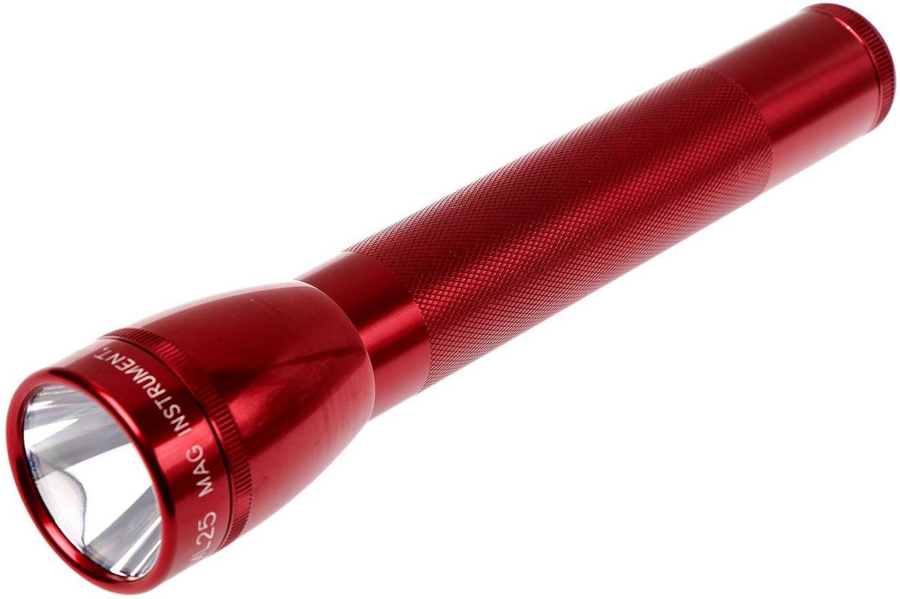 Maglite ML25LT MagLED zaklamp 3-C cell, rood