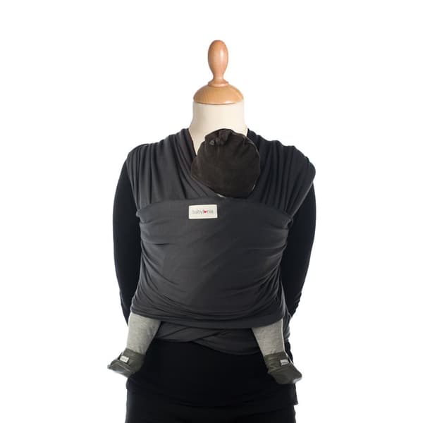 Bæresjal Tricot-Slen Organic Dark Grey
