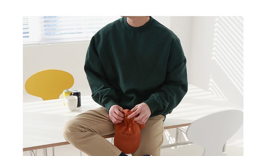 Okwano - Sweatshirt met ronde hals en losse pasvorm