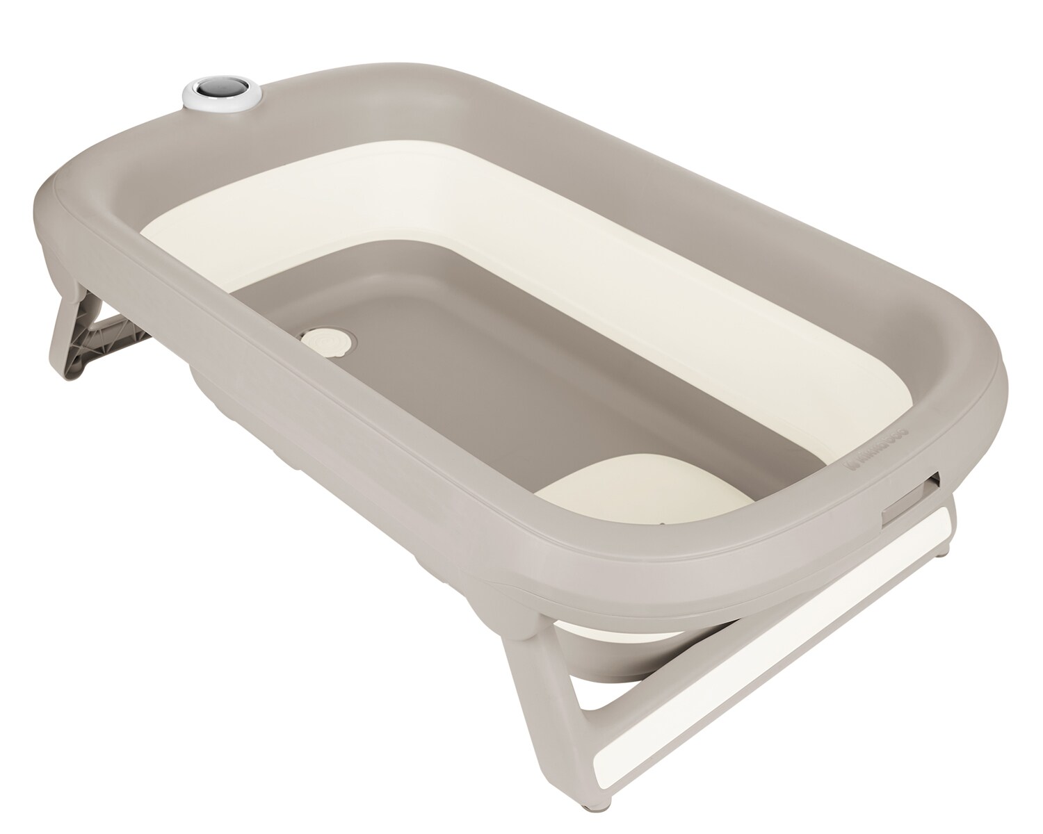 Kikkaboo Babybadewanne Rio faltbar rutschfest Wasserablauf Thermometer ab Geburt grau