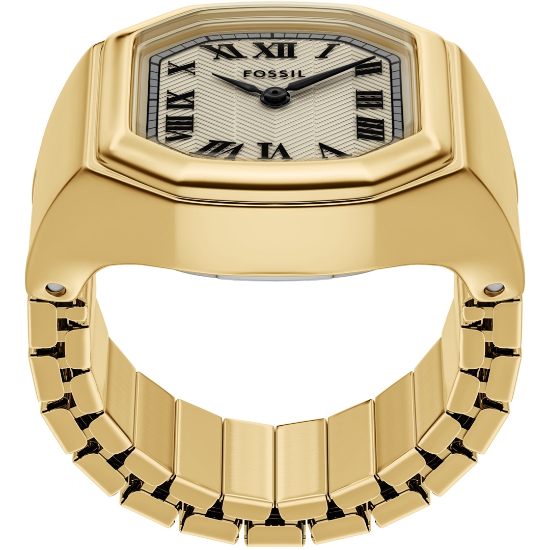 Fossil Harlow Uhrenring Goldig