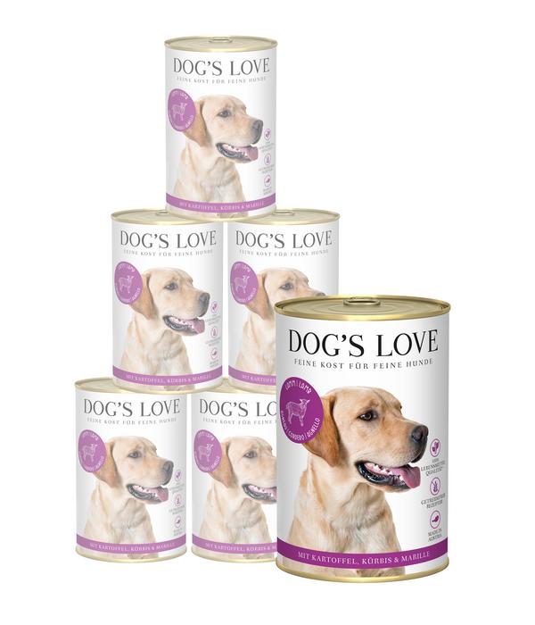 DOG'S LOVE Nassfutter für Hunde Adult, 6 x