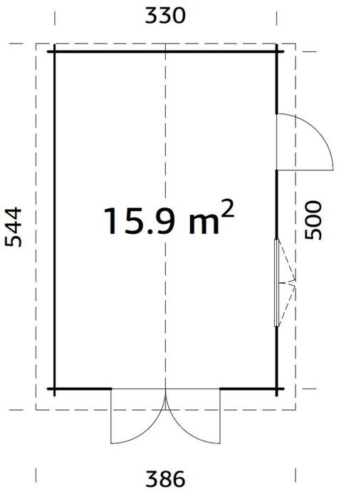 Palmako garage Tony 350 x 520 cm