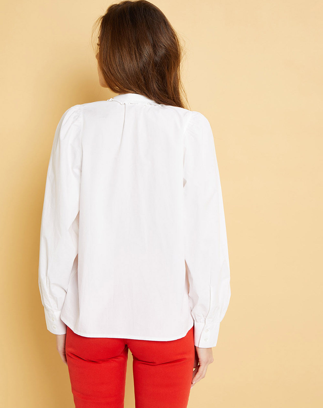 Acquaverde Chemise en Popeline japonaise Arielle blanche