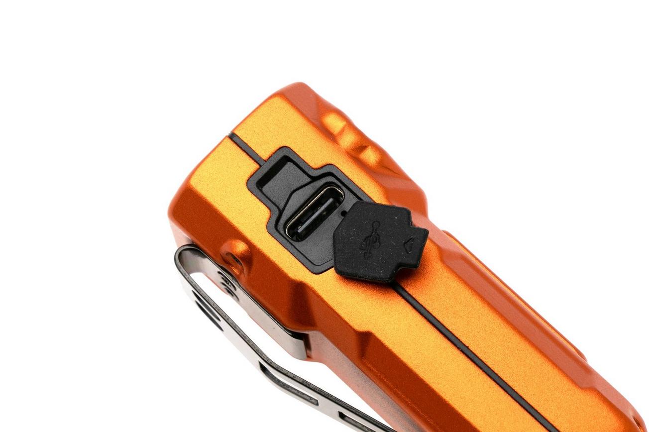 Nitecore TUP2 Alloy Orange, oplaadbare sleutelhangerzaklamp, 1200 lumen