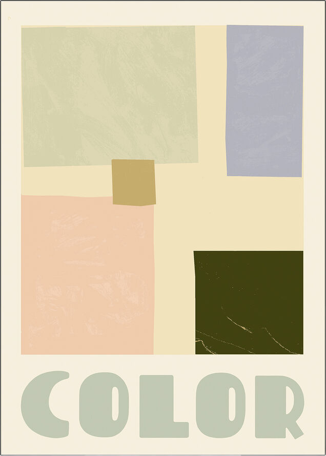 Poster & Frame Cheer up Color Grøn & lyserød