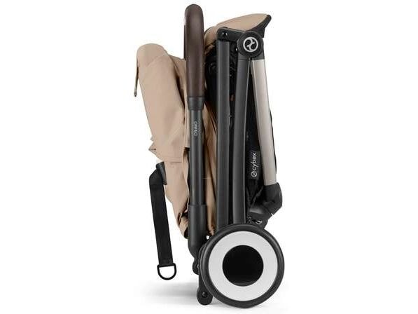 CYBEX Gold Buggy Orfeo Almond Beige Kompakter Reisebuggy mit Handgepäckmasse