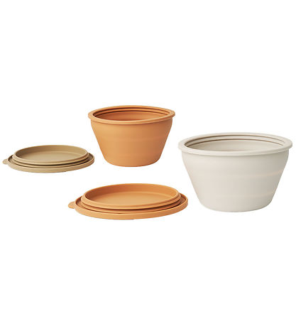 Liewood Sk?le - Silikone - Foldbare - 2-pak - Dale - Almond Mult
