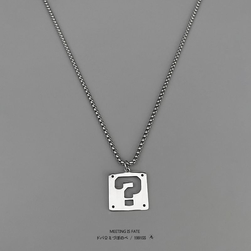 Elnge - Vraagteken Hanger Ketting
