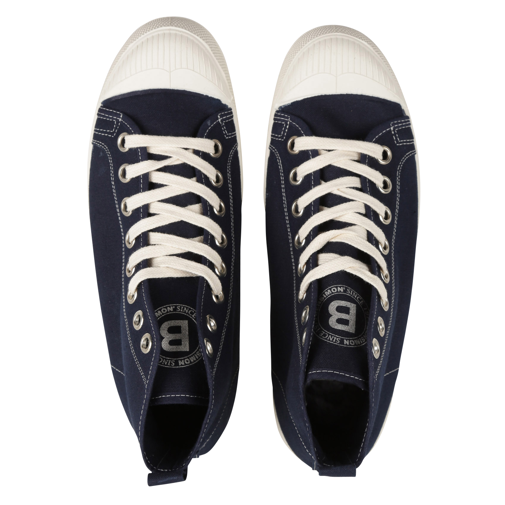 STELLA B79 FEMME - Baskets montantes en coton | Bleu