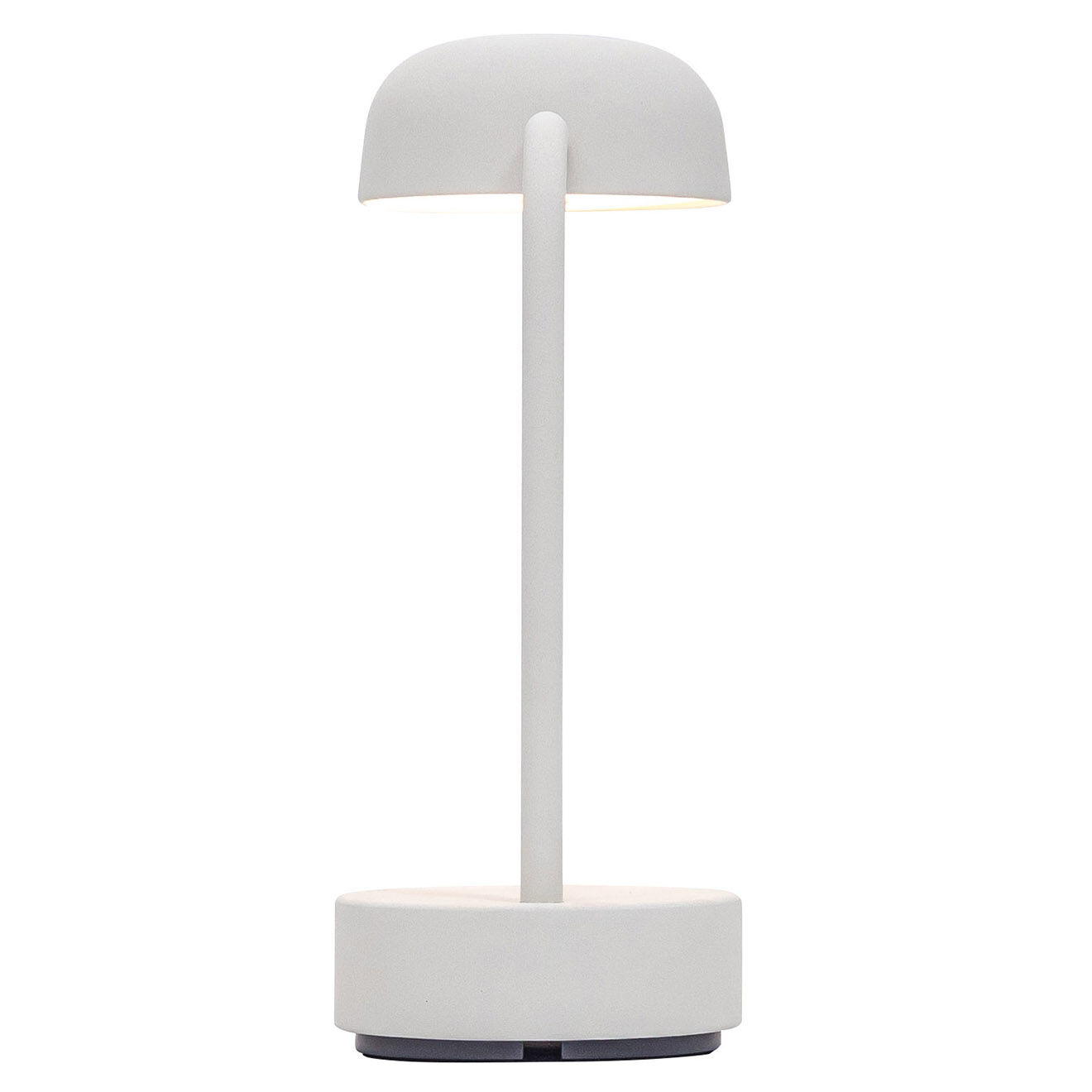Kooduu Lampe de table rechargeable Fokus blanche - 20x10x25 cm