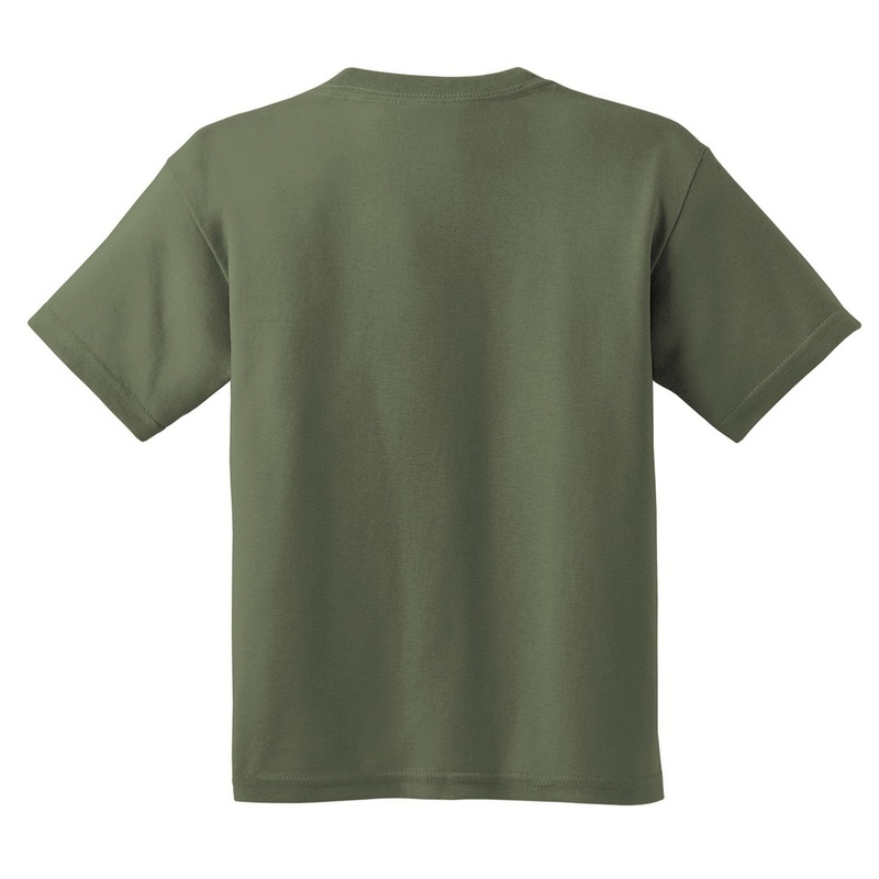Short Manga Básica Camiseta Con Algodón Grueso Gildan